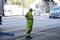 LKW blieb unter Bruecke haengen Koeln Ehrenfeld Innere Kanalstr Hornstr P179